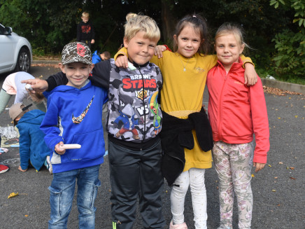 Malování na chodník - 2.třída